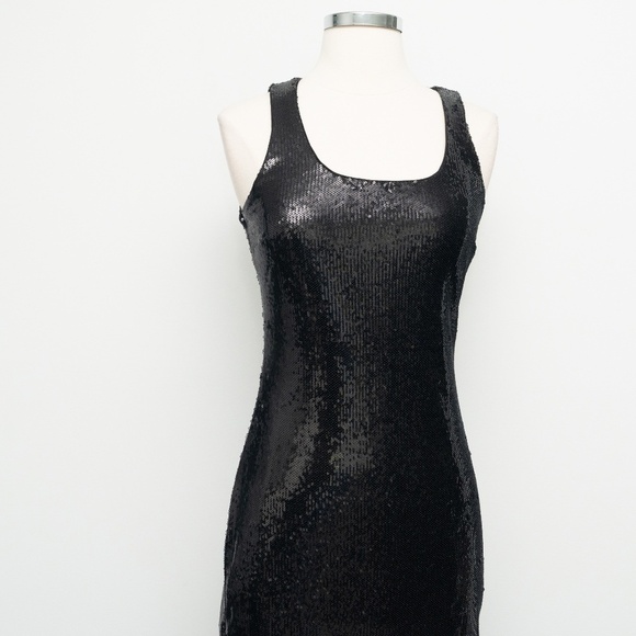 MICHAEL Michael Kors. Solid Sequin Midi Dress. - Picture 10 of 14
